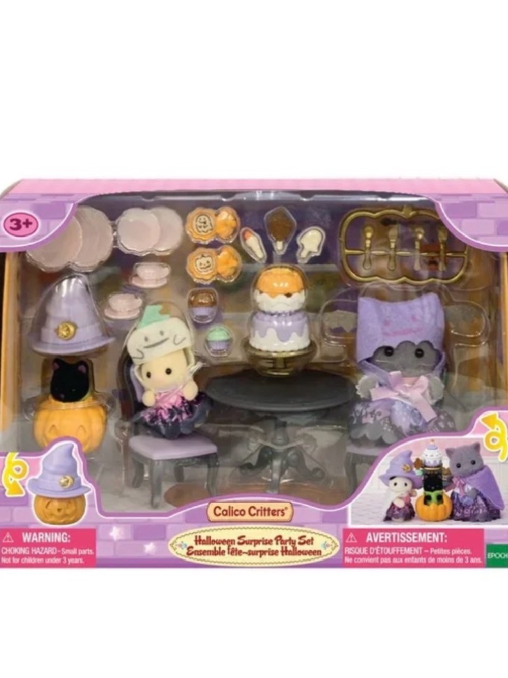 Calico Critters Halloween Surprise Party Play Set NEW